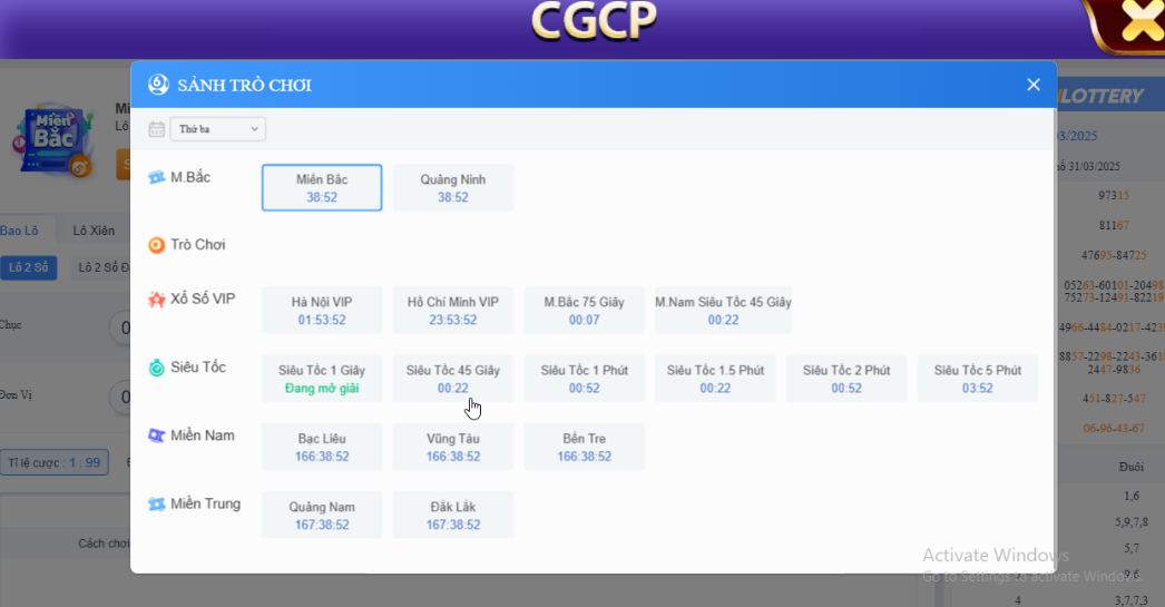 Những kiểu cược phổ biến trong Lô đề tại 68 Game Bài.